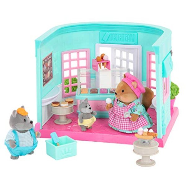 Gioco Ice Cream Parlor Li'l Woodzeez - Set gelateria con 18 pezzi per bambini 3+