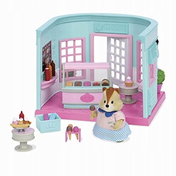 Gioco Ice Cream Parlor Li'l Woodzeez - Set gelateria con 18 pezzi per bambini 3+