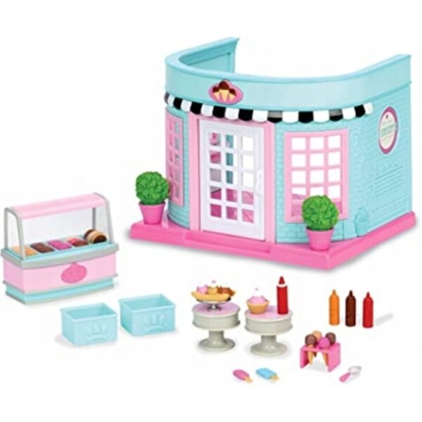 Gioco Ice Cream Parlor Li'l Woodzeez - Set gelateria con 18 pezzi per bambini 3+