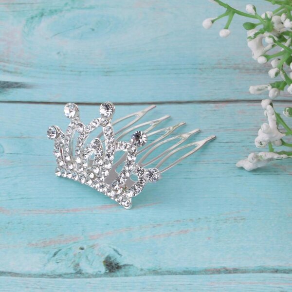 Coroncina mini in metallo bianco per bambole BJD 1/3 e 1/4