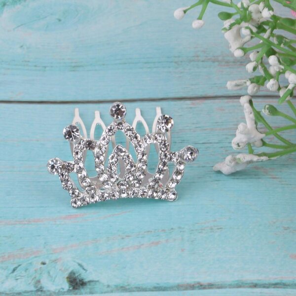 Coroncina mini in metallo bianco per bambole BJD 1/3 e 1/4