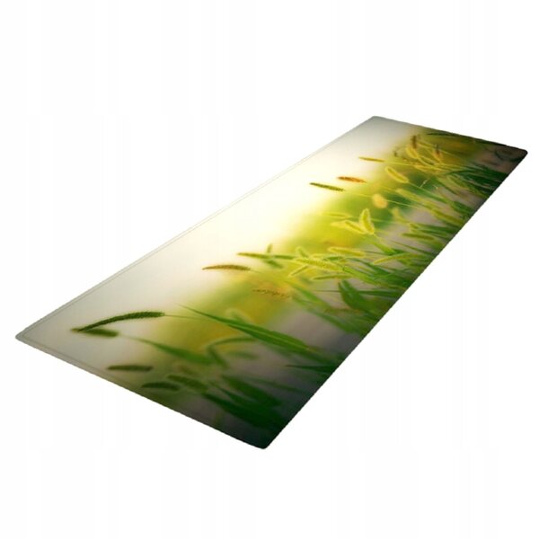 Rutschfester Vliesteppich mit 3D-Hundeschwanzgras-Aufdruck, 120 x 40 cm