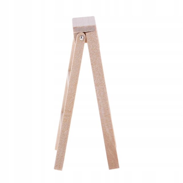 Miniatuur opvouwbare houten ladder voor poppenhuis 1/12