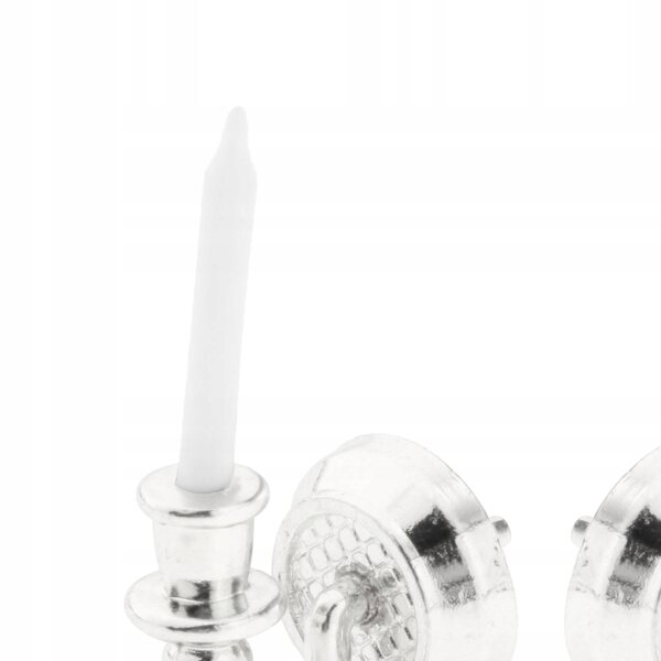 Miniatur-Mini-Wandleuchter für Puppenhäuser im Maßstab 1:6 und 1:12, Silber
