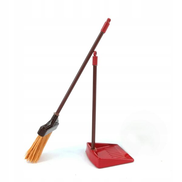 Miniatuur bezem en stofferset voor poppenhuis 1:12 schoonmaakaccessoires