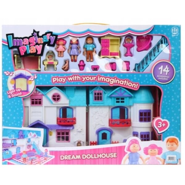 Casa delle bambole Mega Creative 306744 con luci e suoni, accessori inclusi