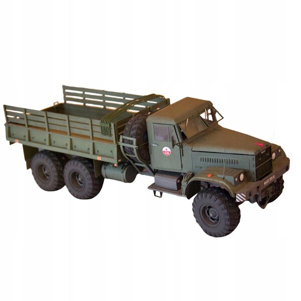 1/25 Sowjetisches LKW-255B-Papierpuzzlemodell zum Zusammenbauen