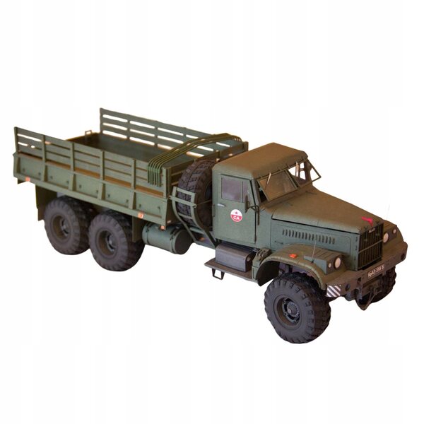 1/25 Sowjetisches LKW-255B-Papierpuzzlemodell zum Zusammenbauen