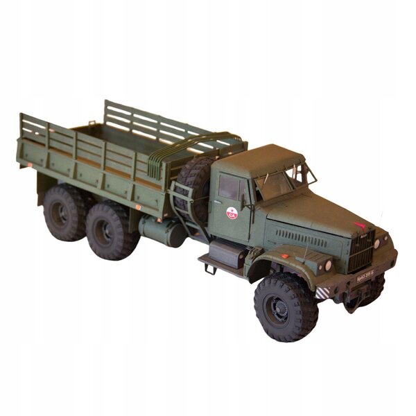 1/25 Sowjetisches LKW-255B-Papierpuzzlemodell zum Zusammenbauen