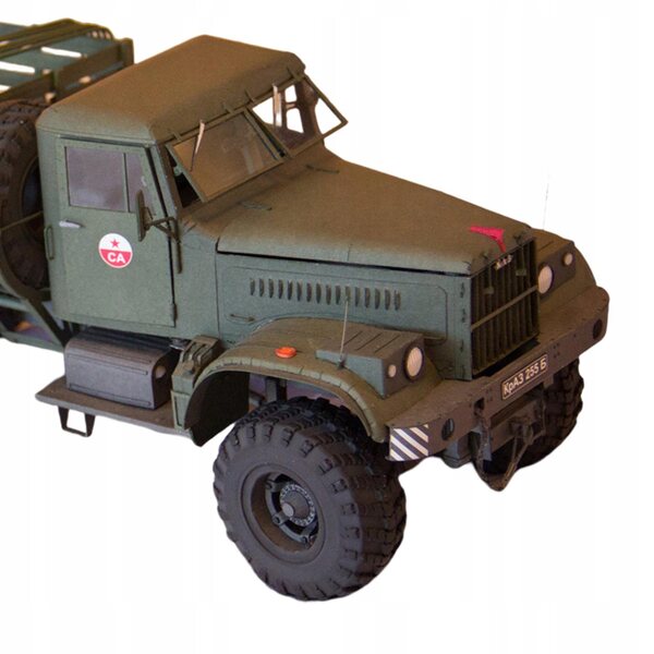 1/25 Sowjetisches LKW-255B-Papierpuzzlemodell zum Zusammenbauen