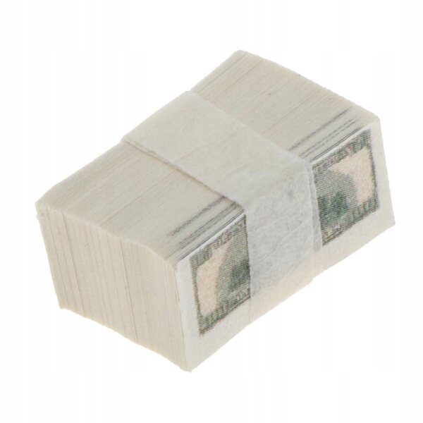 100 Blatt gefälschte Puppenhaus-Banknoten im Maßstab 1:12 US-Dollar