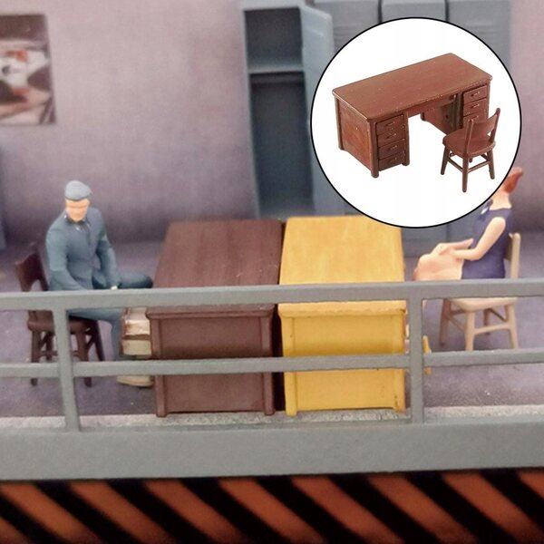 Mini diorama modellino officina 1:64 in resina dipinta a mano, perfetto per collezione