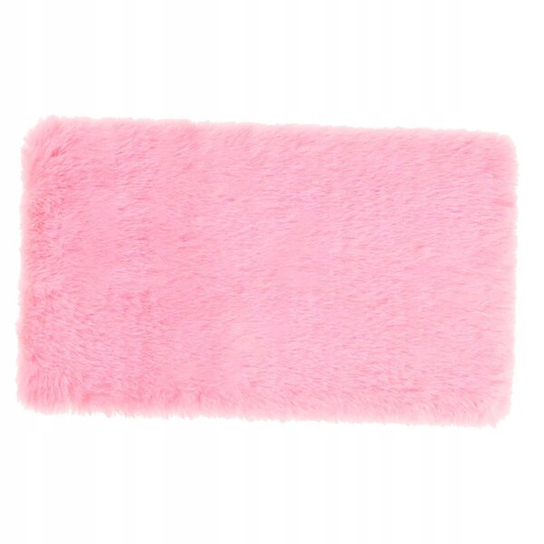 Mini tappeto rosa in peluche per casa delle bambole scala 1:12, accessorio decorativo