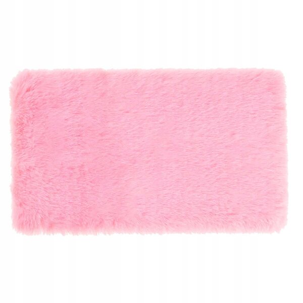 Mini tappeto rosa in peluche per casa delle bambole scala 1:12, accessorio decorativo