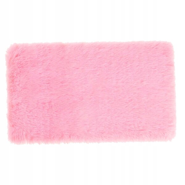 Mini tappeto rosa in peluche per casa delle bambole scala 1:12, accessorio decorativo