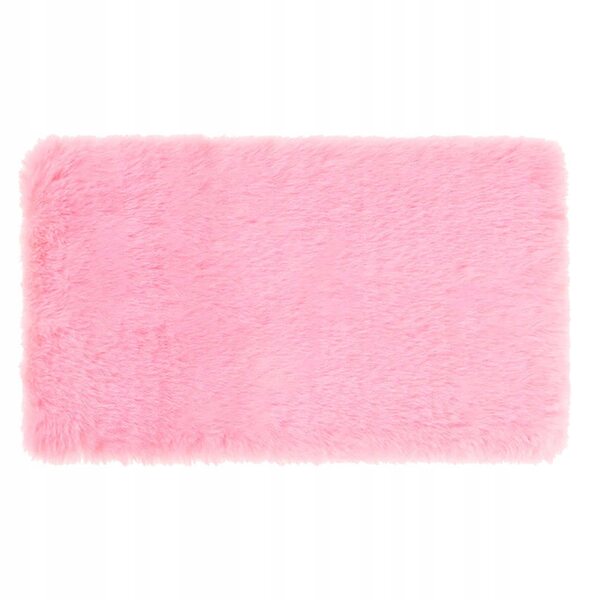 Mini tappeto rosa in peluche per casa delle bambole scala 1:12, accessorio decorativo