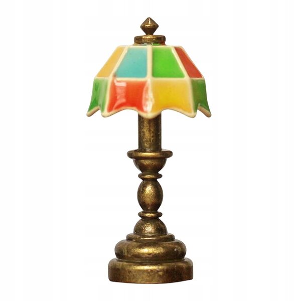 1:12 Puppenhaus-Miniatur-Tischlampe mit Sonnenschirm