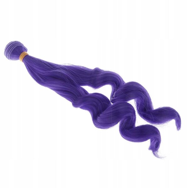 Lila lockiges Haar 25x100cm für BJD Puppen 1/3 1/4 1/6 - DIY für kreative Rollen