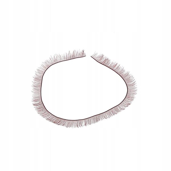 Rimel per Bambole con Ciglia Finte Marrone Scuro 20x8 mm per Make Up Dolls BJD