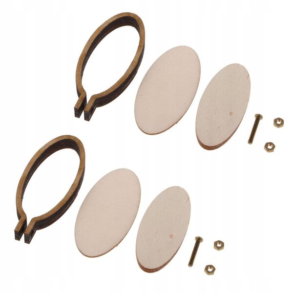 Set mit 2 Mini-Holzrahmen für Stickereien und DIY-Dekorationen Blesiya