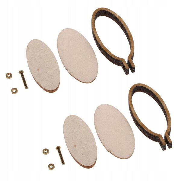 Set mit 2 Mini-Holzrahmen für Stickereien und DIY-Dekorationen Blesiya