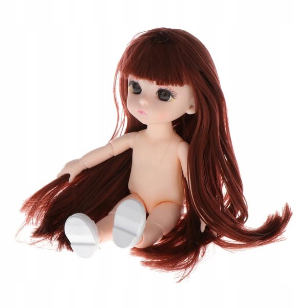 Corpo BJD per Bambola 16cm con 13 Giunti Mobili e Pelle Bianca