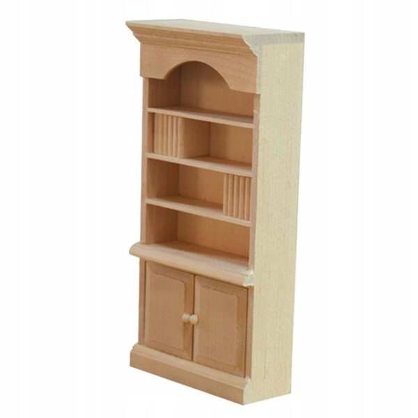 1:12 Miniatur-Bücherregal aus Holz für umweltfreundliche KingLine-Puppenhäuser