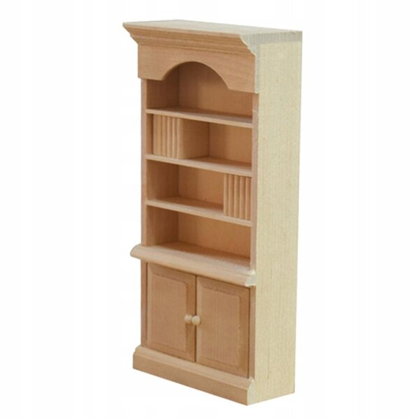 1:12 Miniatur-Bücherregal aus Holz für umweltfreundliche KingLine-Puppenhäuser