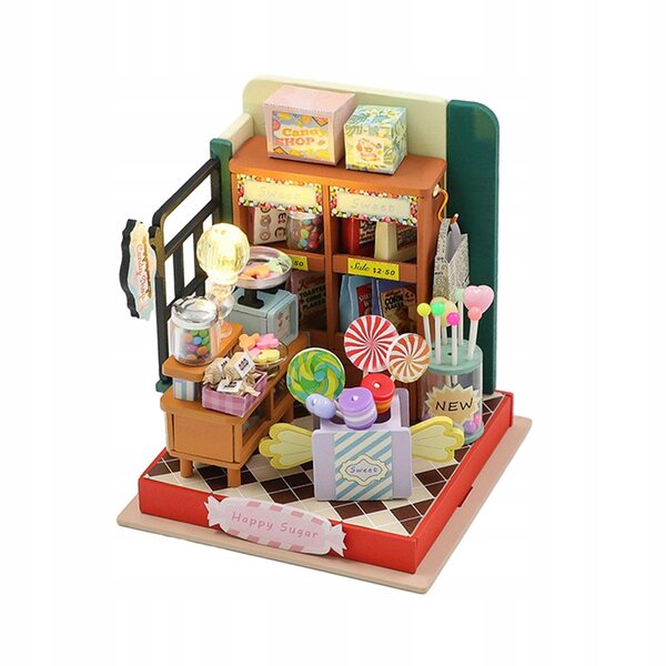 DIY Miniatura Casa delle Bambole in Legno con Luci LED e Accessori Completi