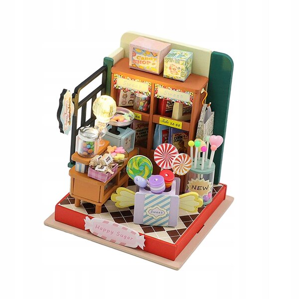 DIY Miniatura Casa delle Bambole in Legno con Luci LED e Accessori Completi