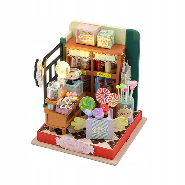 DIY Miniatura Casa delle Bambole in Legno con Luci LED e Accessori Completi