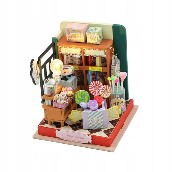 DIY Miniatura Casa delle Bambole in Legno con Luci LED e Accessori Completi