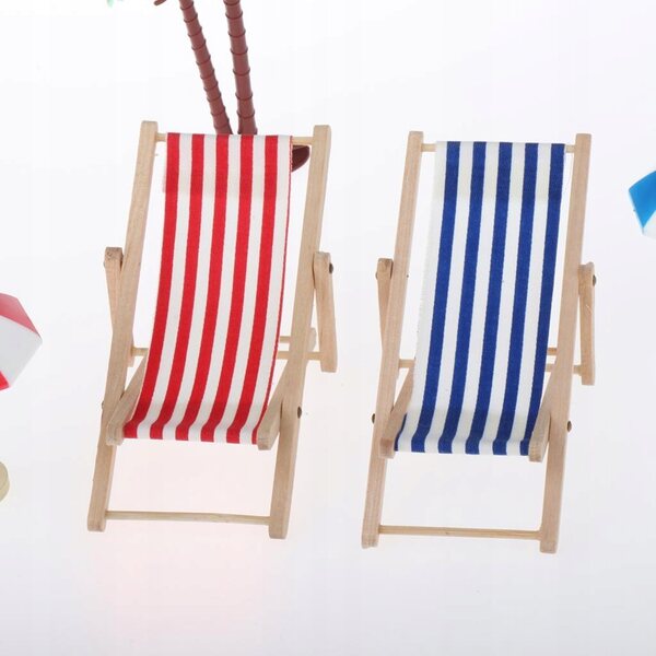 Miniatuur houten strandaccessoireset voor poppenhuis 1:12