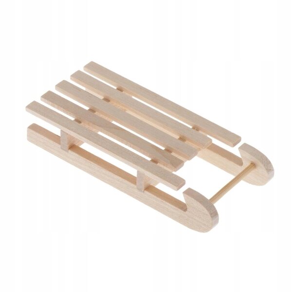 Onvoltooide 1:12 houten sanki-miniaturen voor doe-het-poppenhuis