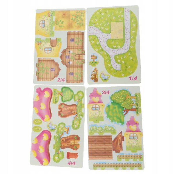 3D-Puzzle für Kinder, Pilzhaus, Lernspielzeug zum Zusammenbauen