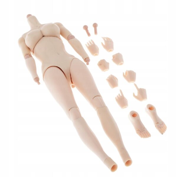 Corpo femminile 1/6 senza cuciture per bambole da 30 cm con articolazioni mobili