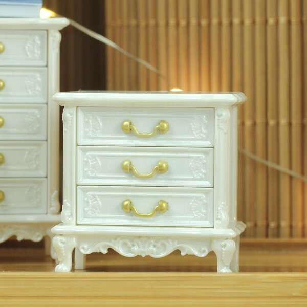 Stolico Notturno Miniatura in Legno per Casa delle Bambole Scala 1:12 e 1:16
