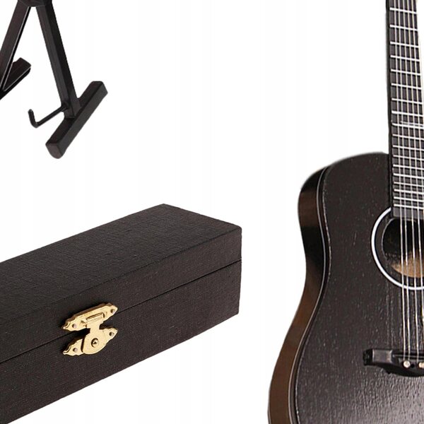 E-Gitarrenmodell aus Holz im Maßstab 1:6 für das Puppenhaus