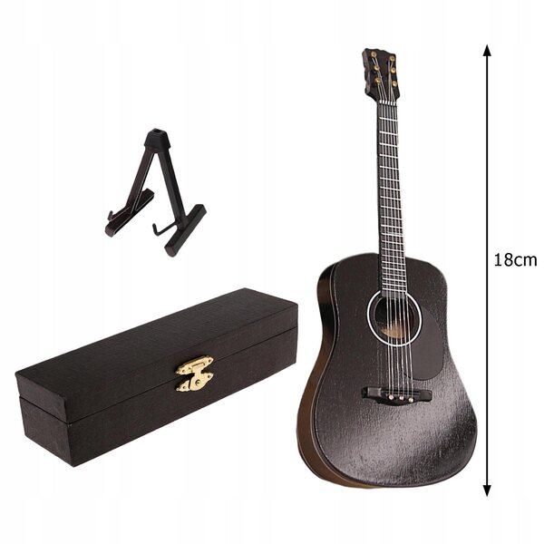 E-Gitarrenmodell aus Holz im Maßstab 1:6 für das Puppenhaus