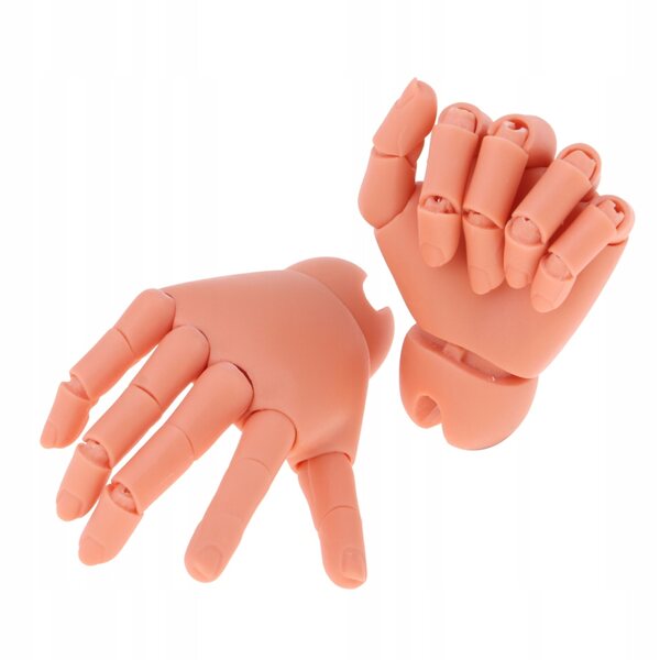 Elastische Gelenkhände für BJD MSD IP JID Puppen – 4-teiliges Set
