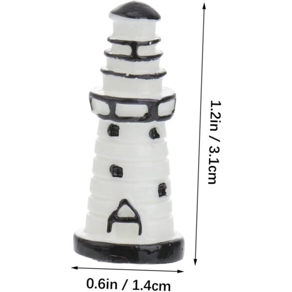 YARNOW 20 pezzi mini fari in resina decorativi per centrotavola e artigianato