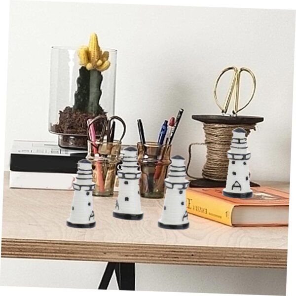YARNOW 20 pezzi mini fari in resina decorativi per centrotavola e artigianato