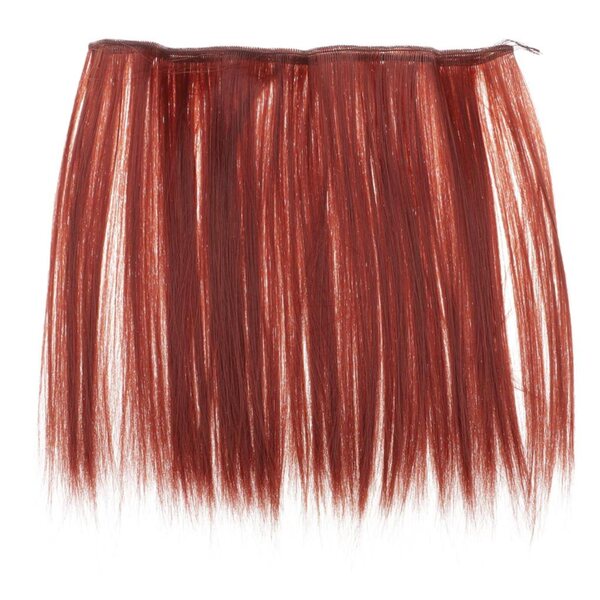 Peruca sintetica rossa per bambole BJD 1/3, 1/4, 1/6, DIY capelli lisci