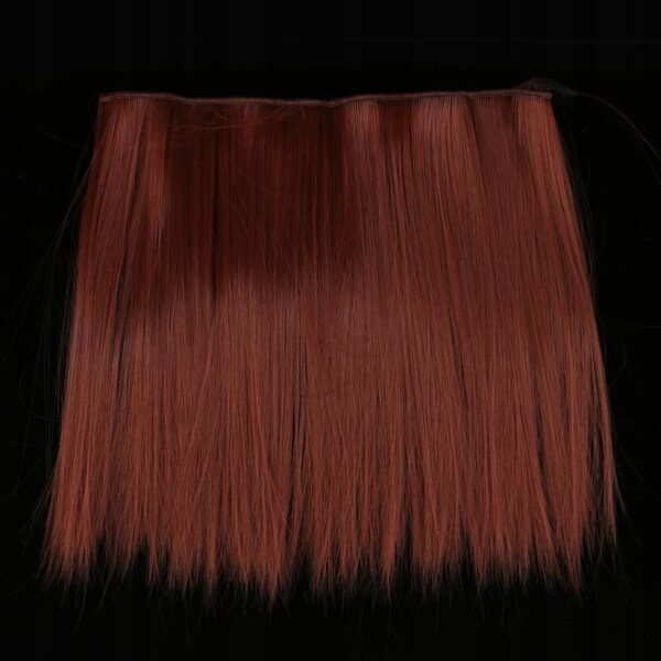 Peruca sintetica rossa per bambole BJD 1/3, 1/4, 1/6, DIY capelli lisci
