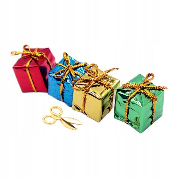 Mini accessori decorativi per casa delle bambole in scala 1/6 e 1/12 con scatola regalo
