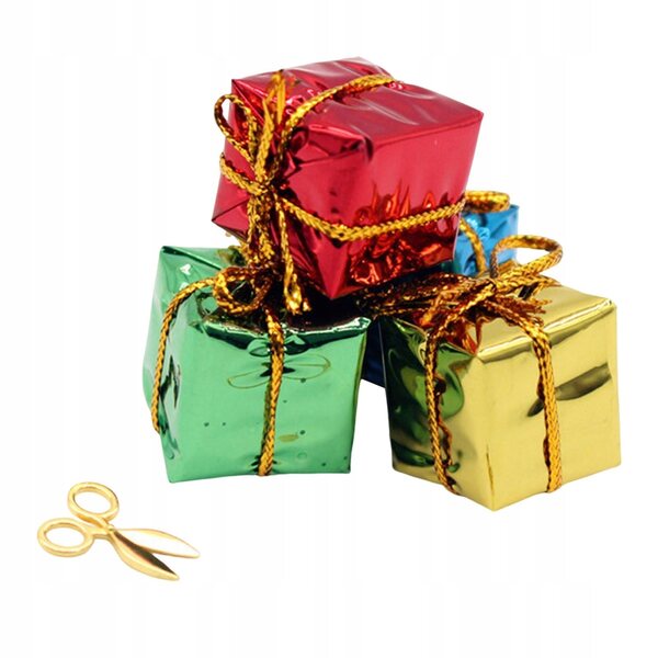 Mini accessori decorativi per casa delle bambole in scala 1/6 e 1/12 con scatola regalo