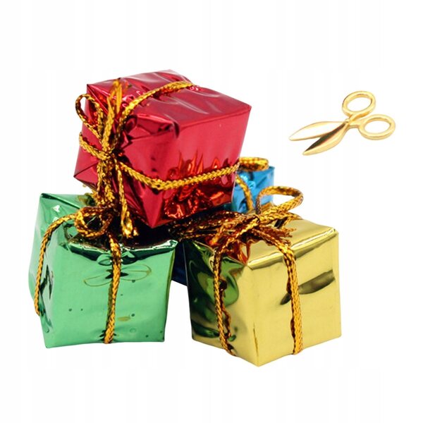 Mini accessori decorativi per casa delle bambole in scala 1/6 e 1/12 con scatola regalo