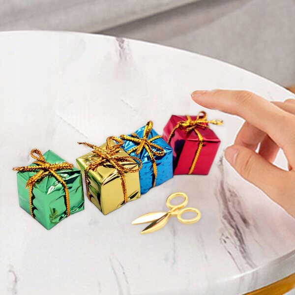 Mini accessori decorativi per casa delle bambole in scala 1/6 e 1/12 con scatola regalo