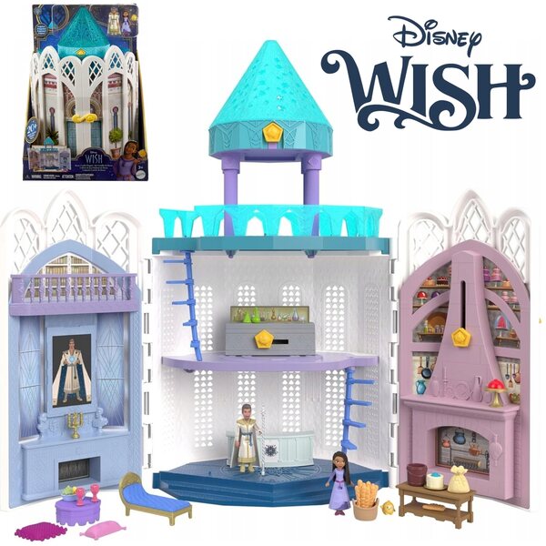 Disney Princess Rosas Castle 2 Ebenen mit Lichtern und Zubehör - Kinderspiel