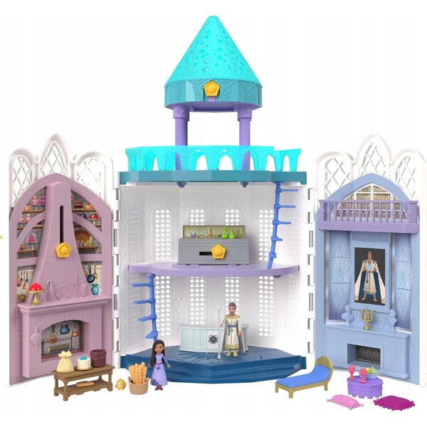 Disney Princess Rosas Castle 2 Ebenen mit Lichtern und Zubehör - Kinderspiel